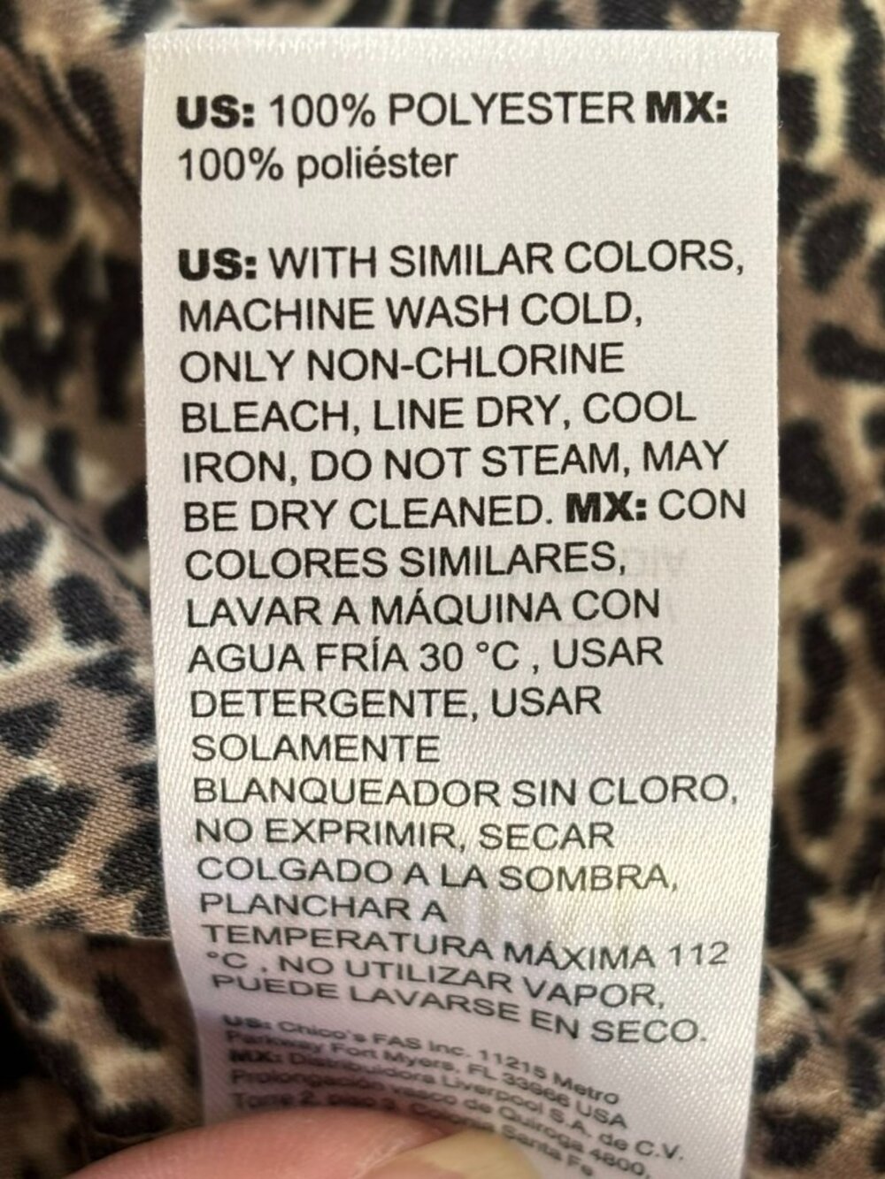 NWT WHBM Taupe, Black and White Leopard Print One-Shoulder Asymmetrical Blouse 8 - Picture 8 of 9